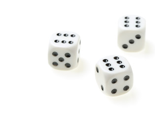isolated dices