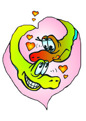 love hearts snakes