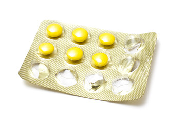Package of Yellow Pills