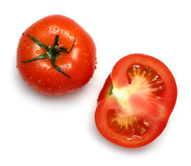 whole and section tomatoes