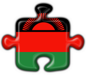 malawi button flag puzzle shape