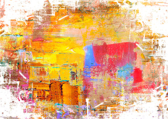 Hand-painted background. SELF MADE.