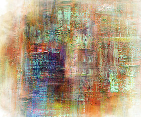 Hand-painted background. SELF MADE.