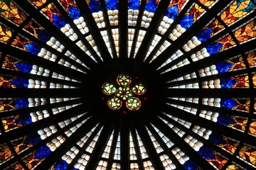  Rosace de la cathédrale de Strasbourg © SWllr