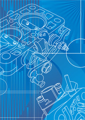 blue technical backdrop