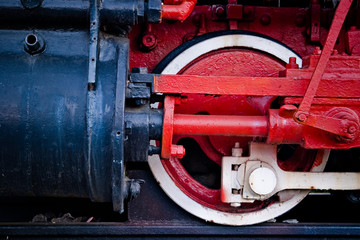 steam locomotive detail