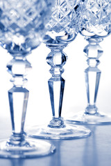 crystal goblets