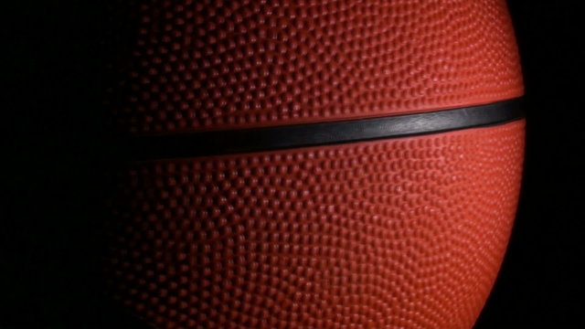 Basketball against black seamless loop - HD