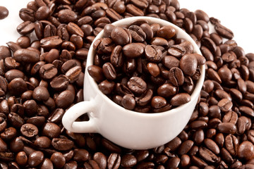 food series: tasty coffe hill with cup