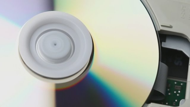 CD reader inside view: inserting, reading and ejecting the CD