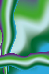 modern wavy background in white green blue and purple