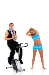 Obraz premium Fitness couple