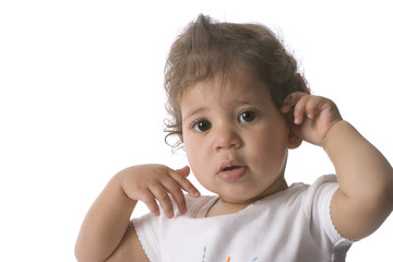 Portrait of a  toddler girl