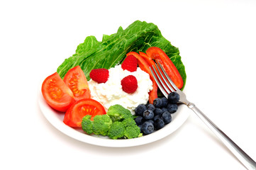 Berry And Cottage Cheese Salad