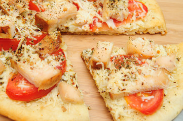 Chicken Pizza For One