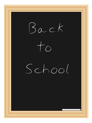 Chalkboard in wooden frame