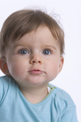 Portrait of a cute baby girl