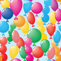 Abstract balloons background. Seamless. Vector.
