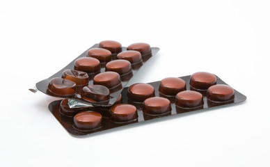 brown tablets