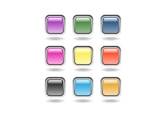 boutons carrés de couleurs à completer