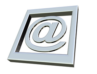 3-D E-mail silver