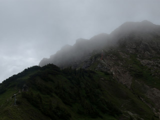 Berg im Nebel