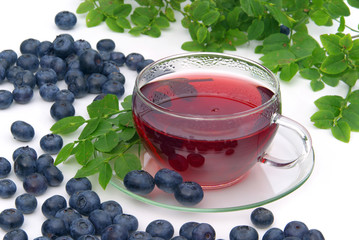 Tee Heidelbeere - blueberry tea 06