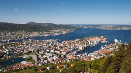 Panoramic View of Bergen, Norway
