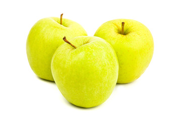green apples isolated