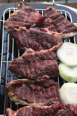 roast meat on electrical roaster