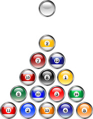 Pool Ball Buttons