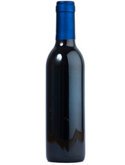 bottle wine on white background