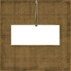 Card for advertising or photo, on the abstract background