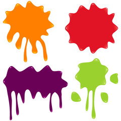 Set of Vector Splatter. Vector illustration.