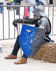 Warrior at rest - Medieval Re-enactment