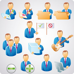 Set of users, good for web, business concepts and icons