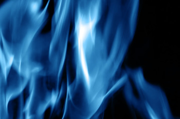 Burning fire close-up