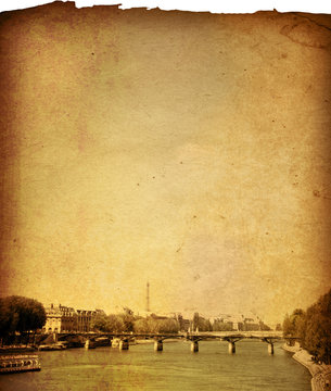 antique paris -  with space for text or image