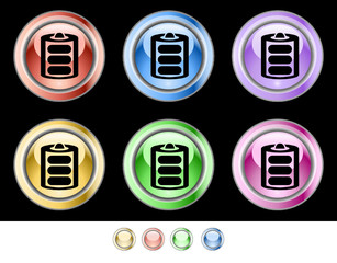 Color web buttons. Vector illustration