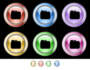 Color web buttons. Vector illustration