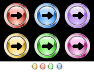 Color web buttons. Vector illustration