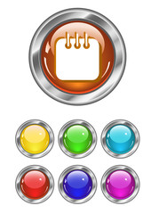 Color web buttons. Vector illustration
