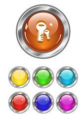 Color web buttons. Vector illustration