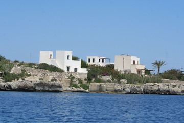 case sulla riva del Mediterraneo