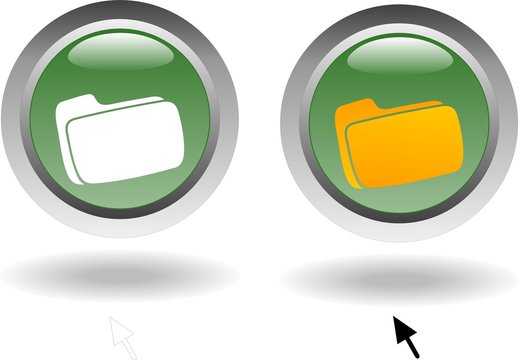 bouton cliquable 2 positions dossier