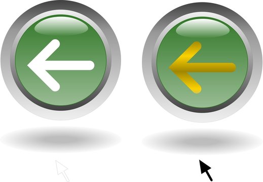 bouton cliquable 2 positions fleche gauche
