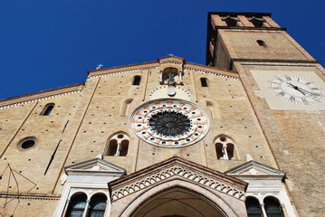 Romanic cathedral dome in Lodi, Italy