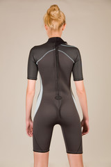 Female diving neoprene suit