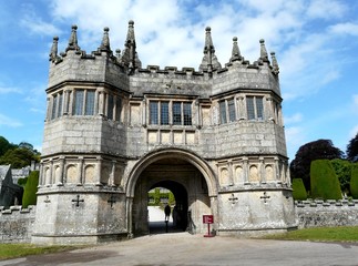 Main entrance at Lanhydrock Castle in England