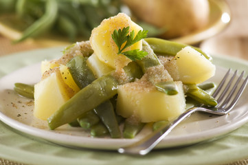 Potato with green beans